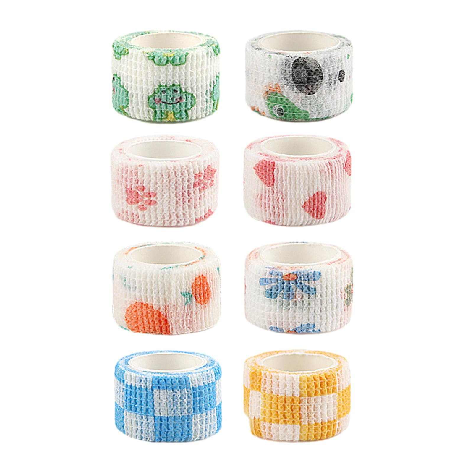 Magideal - 8x Cinta Protectora Para Dedos Cinta Elástica Cohesiva, Protector De Cinta Para Pulgar Cinta Protectora Linda Para Dedos Rollo De Cinta Para Escribir