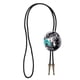 thumbnail image 2 of hombres mujeres bolo corbata western cowboy rodeo pu cuero collar fresco regalo negro., 2 of 3
