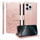 thumbnail image 2 of Funda Cartera para iPhone 16 Pro Max Perro Cachorro Grabado con Tarjetas Soporte Correa Rosa, 2 of 6