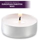 thumbnail image 2 of Velas de té MontoPack, sin perfume, 100 unidades, 4 horas de combustión, 2 of 7