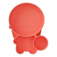 Genérico - Set 2 Platos Silicona Antideslizante Niño Comida Lau