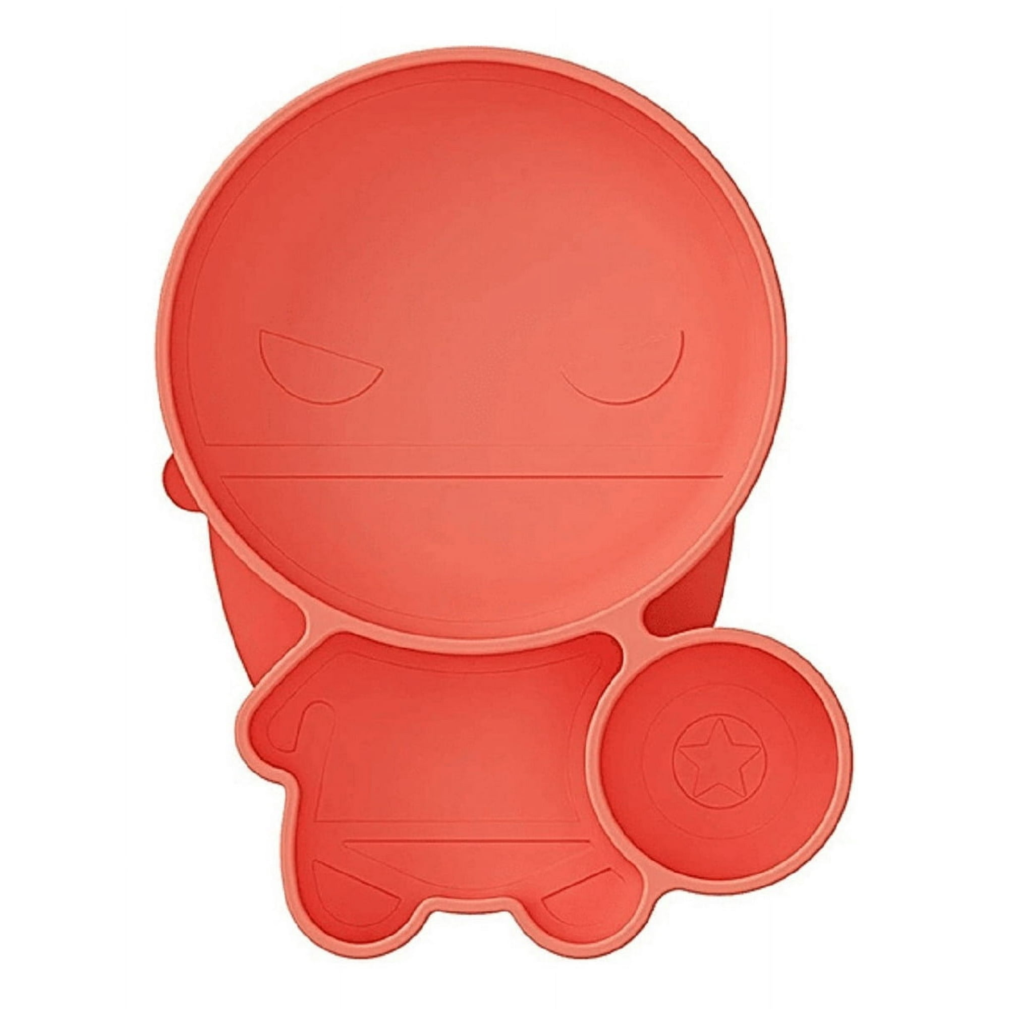 Genérico - Set 2 Platos Silicona Antideslizante Niño Comida Lau