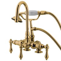 Grifo Para Bañera Kingston Brass Cc13T2 Latón Pulido Con Ducha Manual