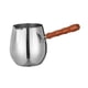 thumbnail image 4 of Cafetera turca, sartén para derretir Chocolate, superficie lisa, mango de madera para té caliente, Chocolates calientes, cafetera, calentador de leche 300ml, 4 of 5