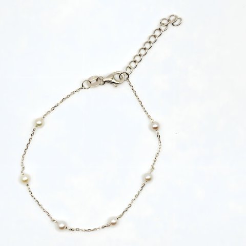 Tiana Joyas - Pulsera Con Perlas Cultivadas De Plata 925