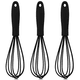 thumbnail image 1 of Batidor de silicona para cocinar, batidor de huevos con forma de globo, perfecto para mezclar, hornear y batir, juego de 3, 1 of 5