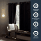 thumbnail image 3 of Cortina Blackout 100% 2 Paños 138x226 cm Textura Lino Negro, 3 of 3