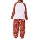 thumbnail image 3 of Agnes Orinda Conjuntos de Halloween para Mujeres Talla Grande 2 Piezas Pijama Navideño Suave Ropa de Dormir Top de Manga Larga y Pantalones Capri Conjunto de Pijamas 1X Blanco Rojo, 3 of 6