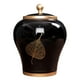 thumbnail image 2 of Tarro De Jengibre De Porcelana De Estilo Chino, Tarro De Almacenamiento, Jarrón De Cerámica Decorativo Negro, 2 of 3