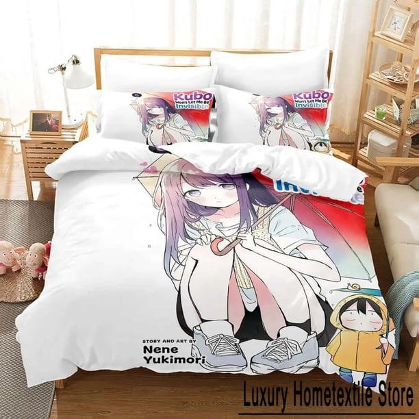 Kubo Won't Let Me Be Invisible Bedding Set Bed Set Adult Kid Bedroom Duvet cover Sets Bed Sheets