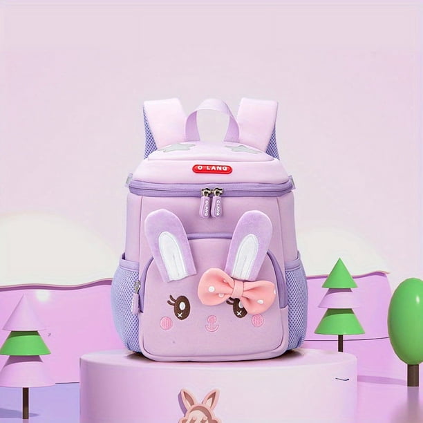 Cute Little Bunny Backpack With Safety Leash Kids Toddler Anti-Lost Small Schoolbag