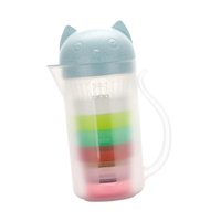 Bothyi - Jarra De Agua Con Tazas Con Tapa, Jarra De Té Helado Para Té, Agua Caliente/Fría, Azul