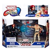 Figura Ryu Y Black Widow Marvel Gameverse Legends Series 6 Pulgadas