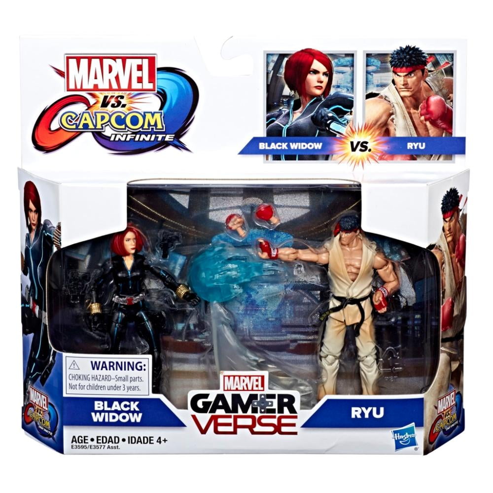 Figura Ryu Y Black Widow Marvel Gameverse Legends Series 6 Pulgadas