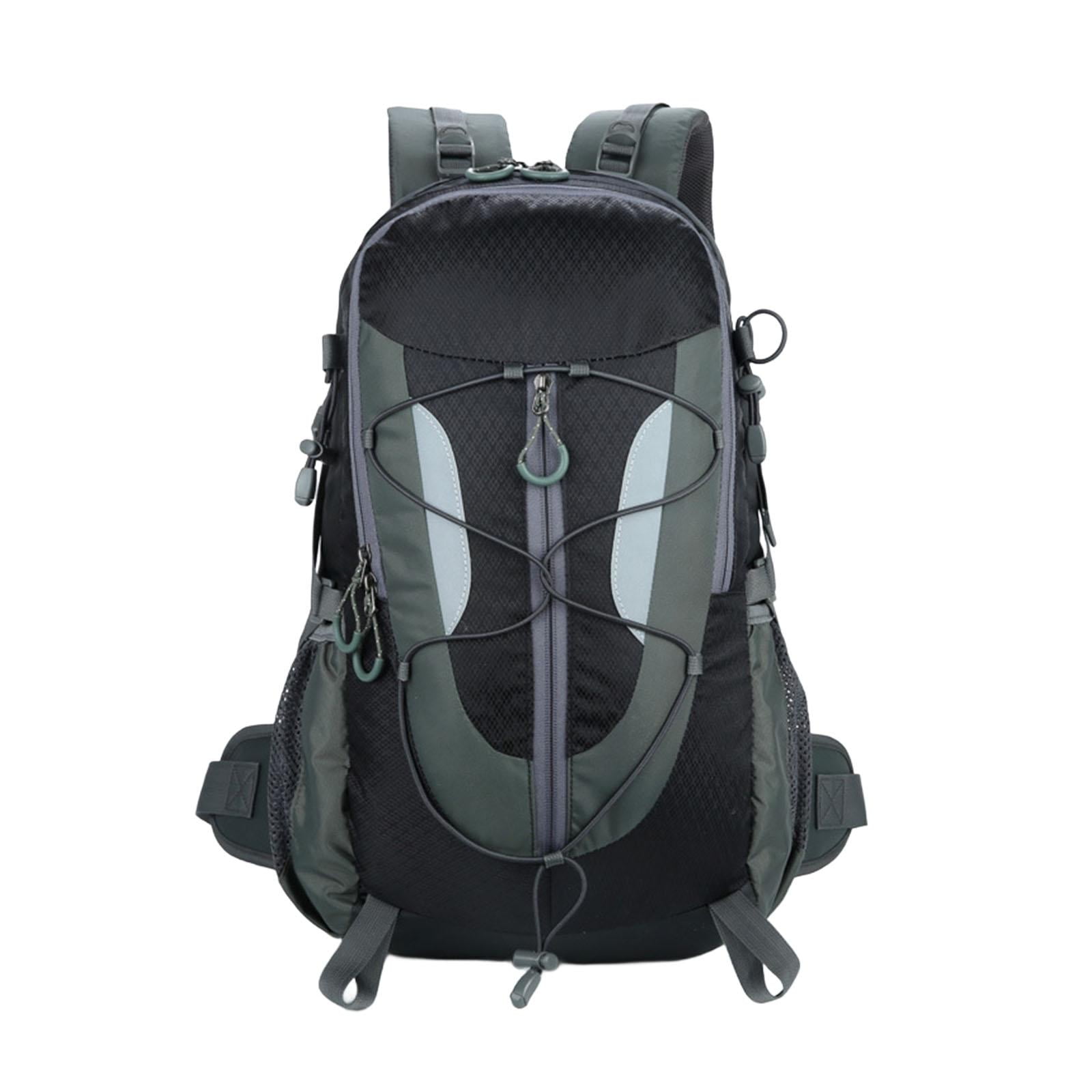 Magideal - Mochila De Senderismo Mochila Para Acampar Mochila Para Computadora Portátil Bolsa Impermeable Mochila Ligera Para Exteriores 30l Para Correr Escalada Negro