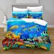 thumbnail image 1 of Sea Underwater World Comforter Fish Bedding SetGirls Boys Adult Duvet Cover Pillowcase Bedding, 1 of 5