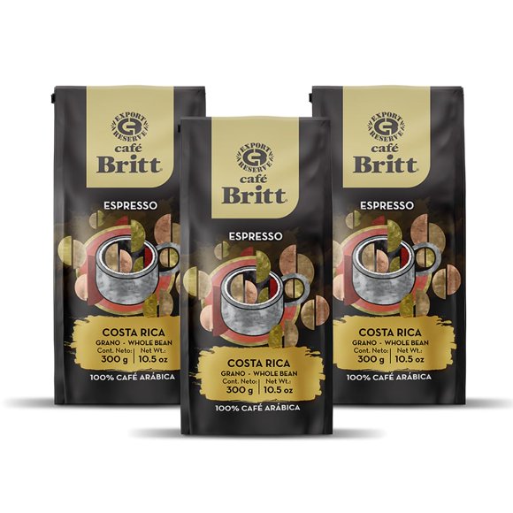 Café Café Britt Espresso Grano Entero 300 g