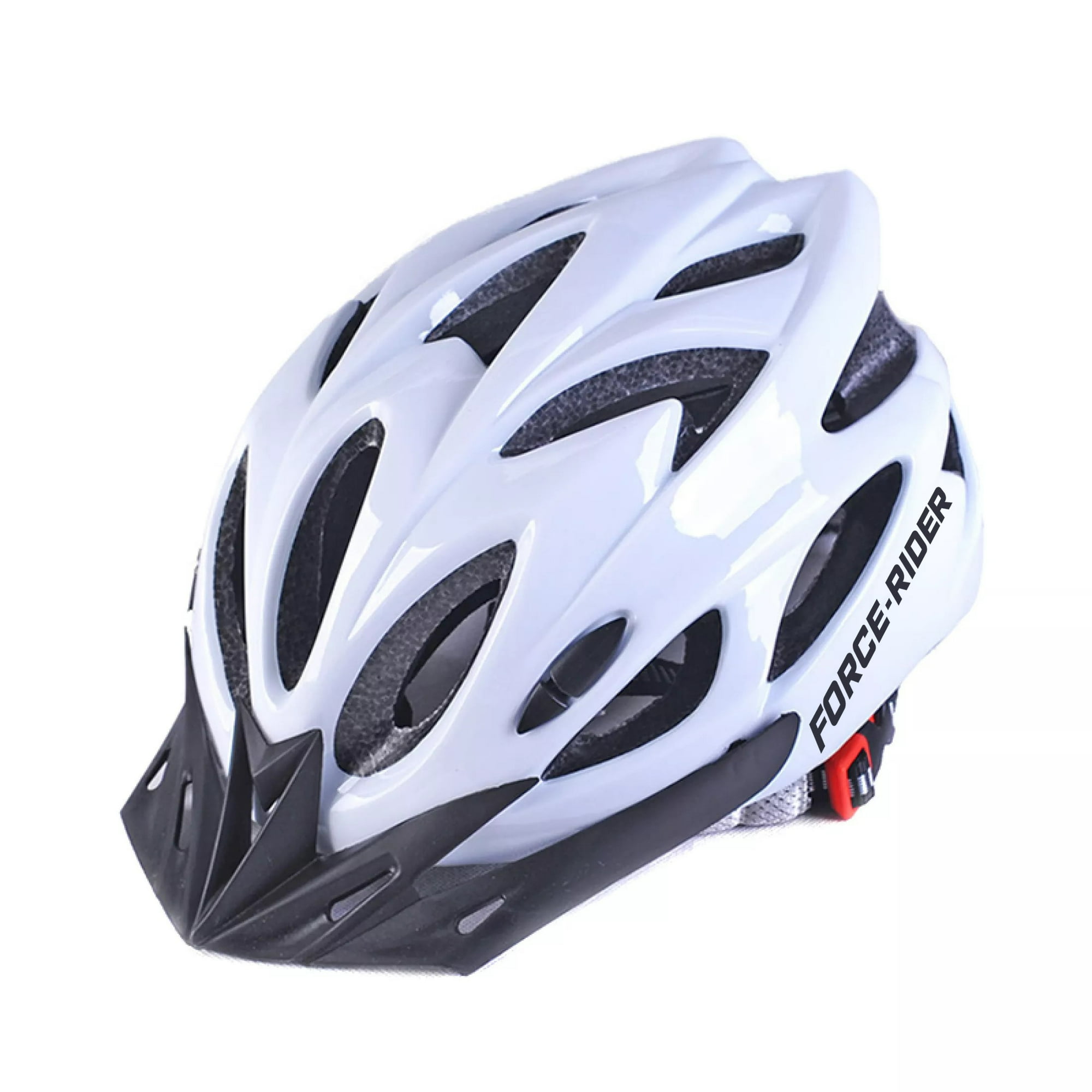 Frc - Casco Para Bicicleta Ajustable Con Luz Blanco