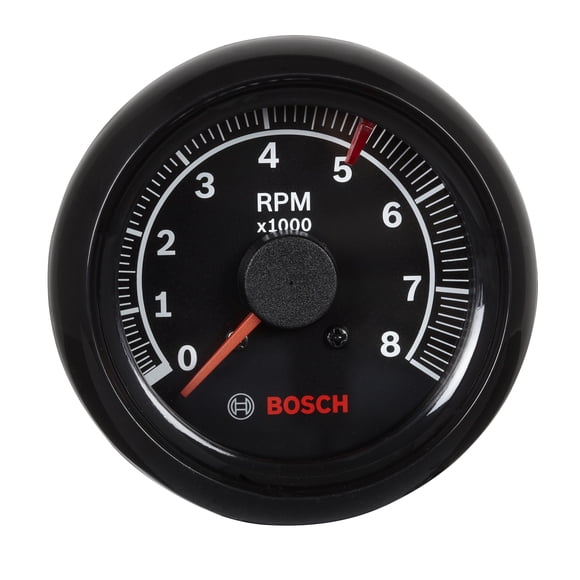 Tacómetro Bosch Sport II 2-5/8" 0-8000 RPM para 4/6/8 cilindros