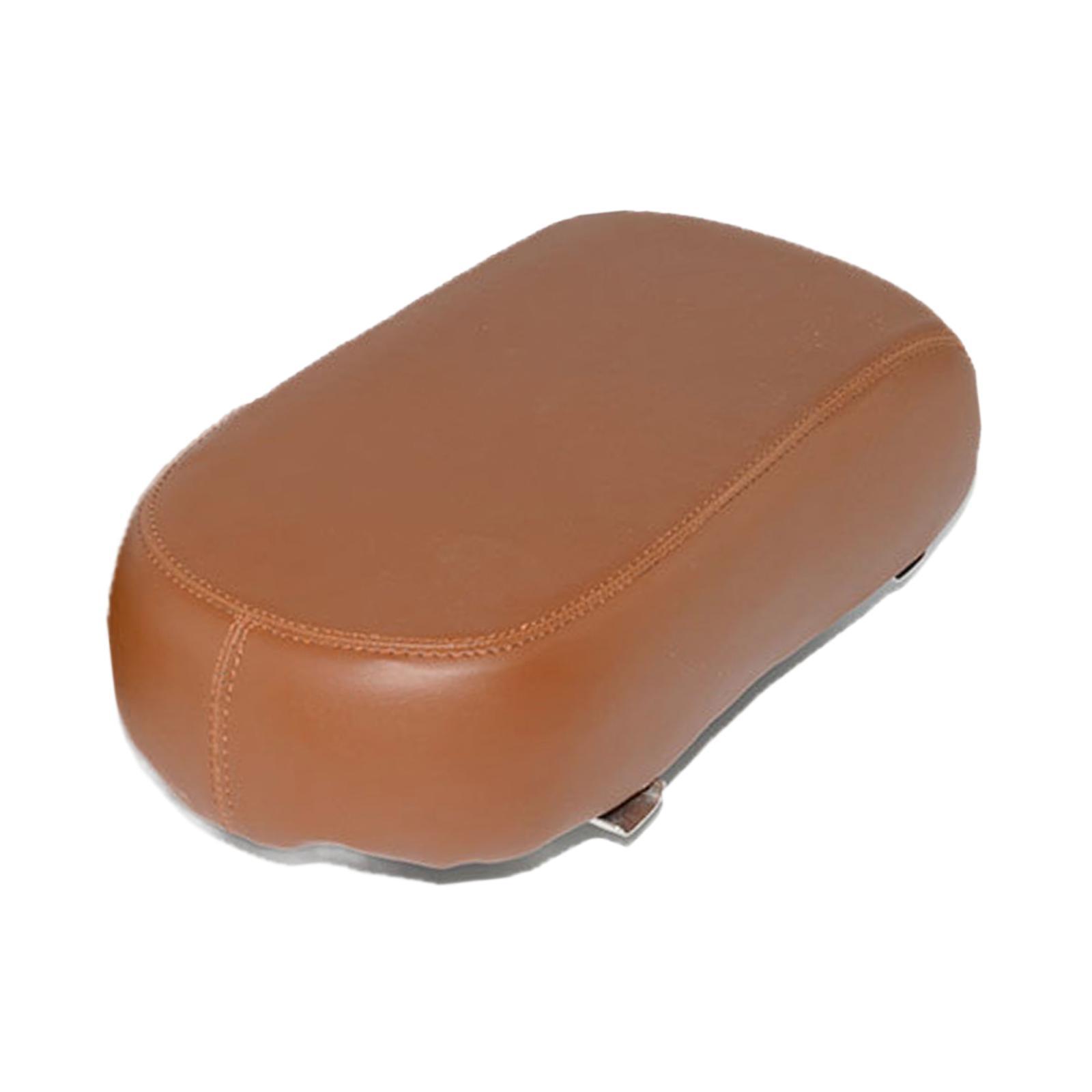 Magideal - Cojín Para Asiento Trasero De Bicicleta, Asiento Grueso Para Bicicleta De Montaña, Absorción De Impactos, Cuero Pu, Asiento Trasero Para Bicicleta, Si Marrón