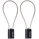 thumbnail image 1 of Candado SEPOX paquete de 2, combinación de 4 dígitos reprogramable, cable de 32 cm, 1 of 8