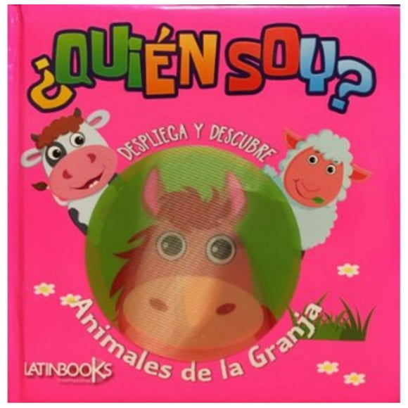 ¿Quién soy ? Despliega y descubre animales de la Granja blanco