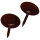 thumbnail image 1 of Nail Hillman Furniture Furniture, vástago redondo de acero de 7/16 pulgadas en L, marrón, paquete de, 1 of 2