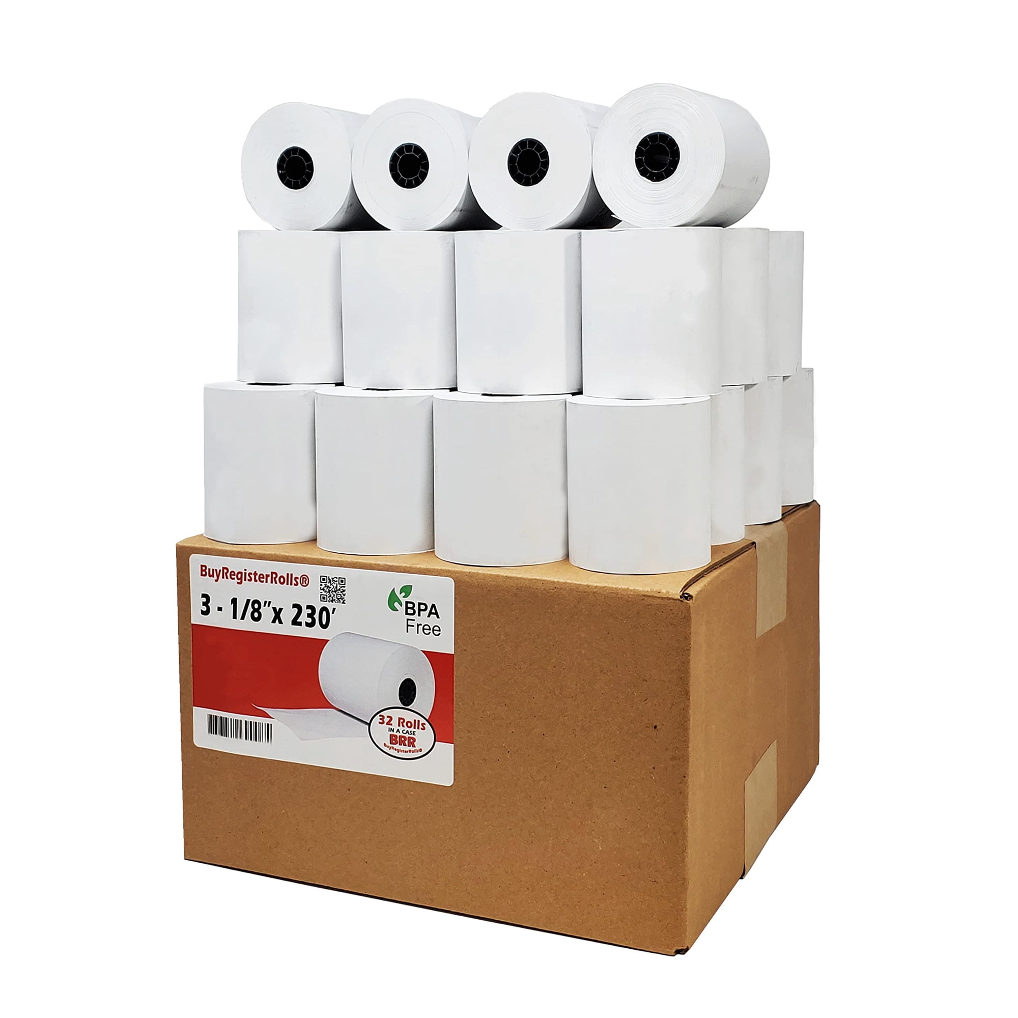 Buyregisterrolls - Rollos De Papel Térmico Para Recibos De 80 Mm X 70 M (32 Rollos)