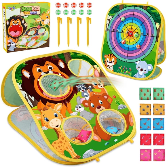 Juego Lanzamiento Bean Bag Toyk Animal 2 En 1 Portátil