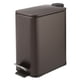 thumbnail image 1 of Contenedor de basura delgado de metal de 1.3 galones/5 L con tapa y bolsa - Bronce, 1 of 5