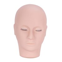 Magideal - Cabeza De Maniquí De Pestañas, Cabeza De Muñeca De Cosmetología Duradera Con Pestañas, Cabeza De Entrenamiento De Práctica Para Maquillaje Y Extensión