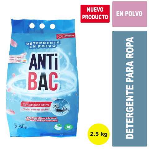 Tanax - Antibac Detergente Polvo 2,5 Kg