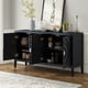thumbnail image 2 of TREXM Retro Sideboard door with Circular Groove Design Round Metal Door Handle for Entrance, Dinning Room, Living Room (Black), 2 of 3
