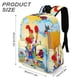 thumbnail image 3 of Pollo Interrumpido-theme Backpack, Campus style schoolbag Bookbag with Adjustable Shoulder Straps And Large Zip Compartment, Unisex Travel Bags.42x30x15cm, 3 of 6