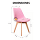 thumbnail image 4 of 4und Silla de comedor Tulip Acolchada - Rosa, 4 of 5