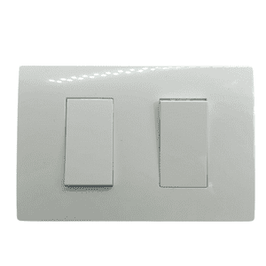 Interruptor Doble Embutido 10A Fenix 220V Plastico