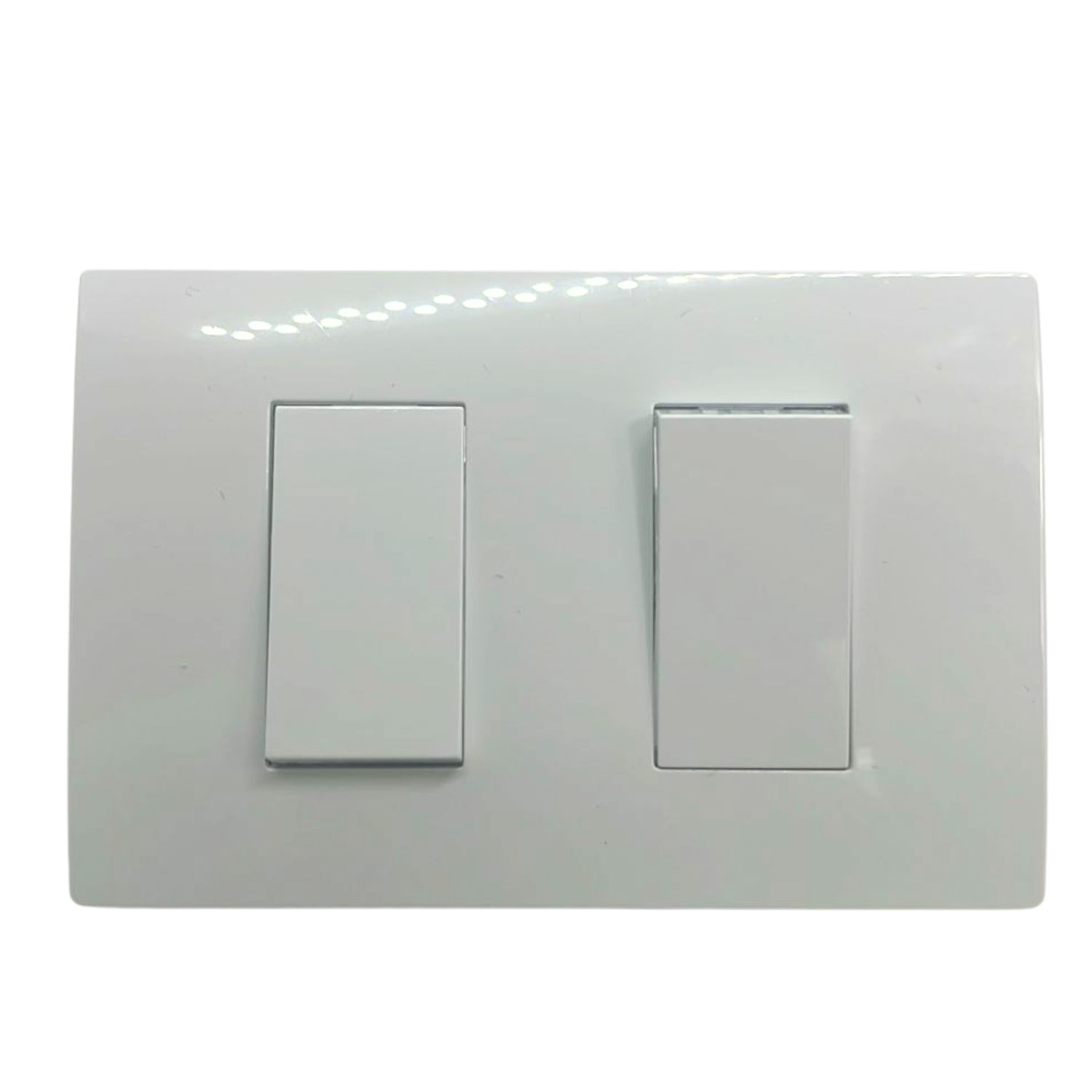 Interruptor Doble Embutido 10A Fenix 220V Plastico