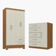 thumbnail image 1 of Combo clóset 4 puertas + comoda 5 cajones 1 puerta off white r4251, 1 of 7