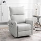 thumbnail image 1 of Rocking Recliner Chair,360 ° Swivel Nursery Rocking Chair,Glider Chair,Modern Small Rocking Swivel Recliner Chair for Bedroom,Living Room Chair Home Theater Seat,Side Pocket(Light Gray+360°Swivel), 1 of 3