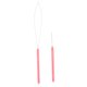 thumbnail image 4 of lazo aguja enhebrador alambre tirando gancho tejido dreadlock aguja de ganchillo conjunto rosa, 4 of 5
