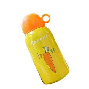 Total Click - Botella De Agua Infantil 500Ml Diseño Zanahoria Naranja