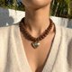thumbnail image 3 of Collar Wassazi con colgante de corazón y cuentas acrílicas coloridas, 3 of 8