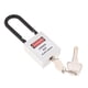 thumbnail image 1 of Seguridad Bloqueo de seguridad Candado con llave diferente pvc acero inoxidable blanco, 1 of 5