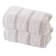 thumbnail image 1 of Juego de toallas de baño de algodón suave con estampado de rayas, tamaño 70 x 34 cm (paquete de 2), 1 of 5