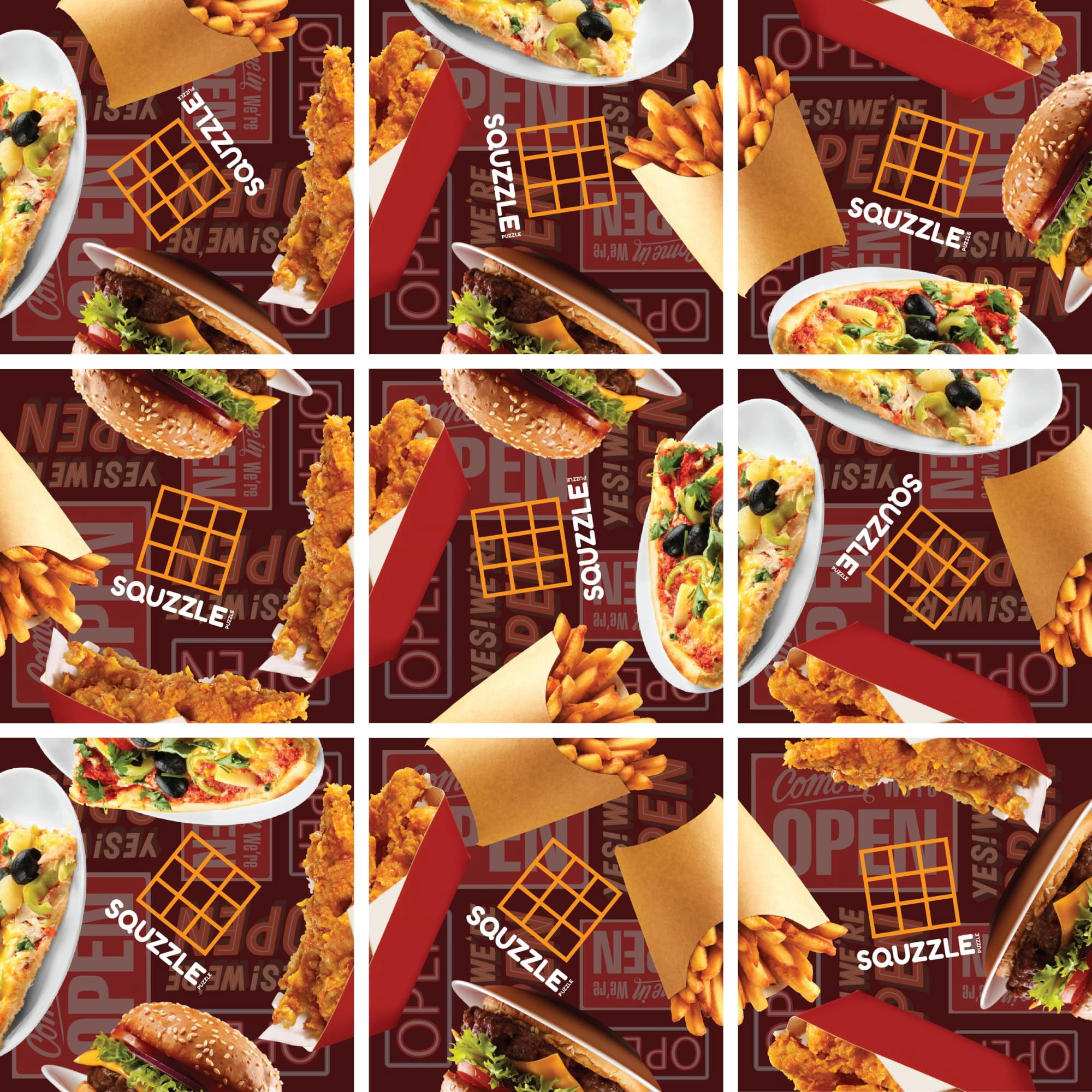 Juego De Rompecabezas Fun Squared Games Squzzle Puzzle De 9 Piezas