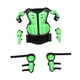 thumbnail image 4 of Armadura De Motocicleta Para Niños Con Rodillera, Codo, Brazo, Almohadilla De Protección Para Hombros Para Esquiar, Verde, 4 of 5