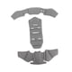 thumbnail image 4 of Kit De Acolchado Para Casco, Almohadillas Suaves Para Deportes Al Aire Libre, Bicicletas De Carretera, Monopatines, Color Gris, 4 of 5