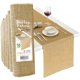 thumbnail image 1 of Table Runners Shop Square, paquete de 10 unidades, 30 x 275 cm, color natural, 1 of 7