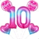 thumbnail image 1 of Globo con el número 10 de Florisland Rumi, cumpleaños, primera fiesta, 1 m, 1 of 6