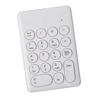 Bothyi - Teclado Numérico Inalámbrico Portátil De 18 Teclas 2.4G Teclado Numérico Para Pc Blanco